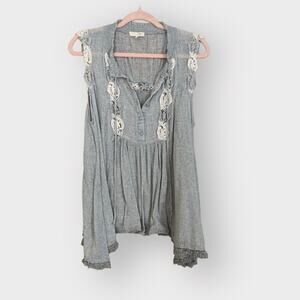 Anthropologie Rye gauze like sleeveless tunic top